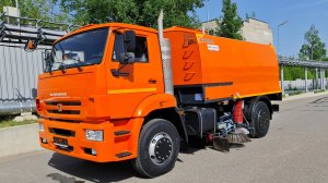 Вакуумная подметально-уборочная машина на шасси МАЗ 5340-С2, объем бункера 8м³