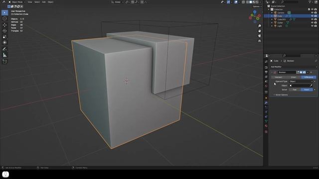 Blender - Boolean Modifier - Outset смотреть онлайн