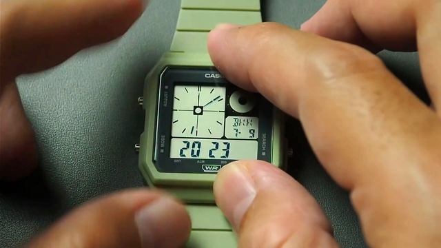 Casio LF-20 Quick Settings Tutorial: How to set time, date, format, backlight LF20W Twin Graph смотреть онлайн