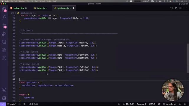 Reconhecendo gestos em tempo real direto do navegador - Machine Learning para Web Developers смотреть онлайн