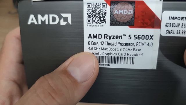 AMD Ryzen 5 5600x Unboxing comprado na Amazon смотреть онлайн