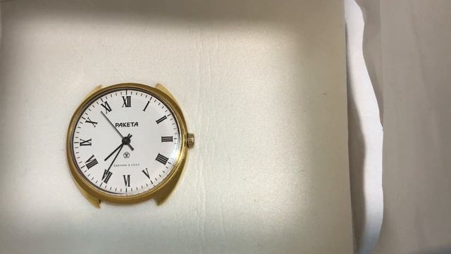 Мужские наручные часы Ракета из СССР 2609 НА в позолоте смотреть онлайн