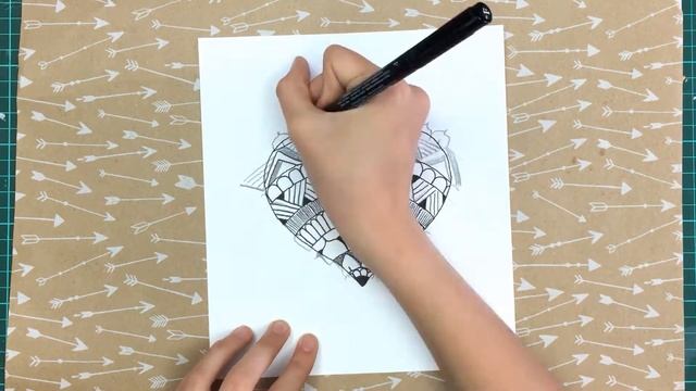 Mandala Time Lapse #2 - Watercolour Heart смотреть онлайн