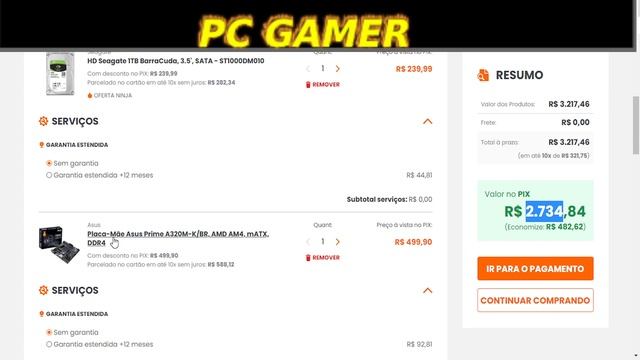 PROMOÇÃO PC GAMER MANCER (AMD RYZEN 5 5600G, 16GB DDR4, HD 1TB) смотреть онлайн