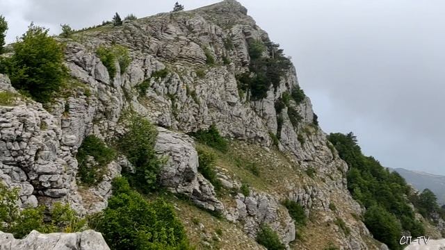 Перевал Ат-Баш (Конская голова) - Плато Ай-Петри. Туман на высоте птичьего полёта смотреть онлайн