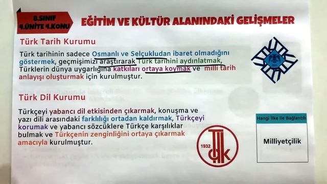 8.SINIF İNKILAP TARİHİ 4.ÜNİTE FULL TEKRAR смотреть онлайн