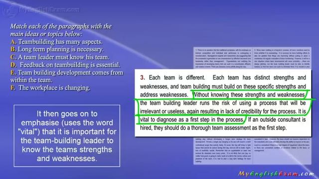Teamwork - 3 - IELTS Reading Tutorial -- Identifying Main Ideas