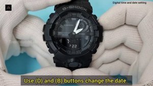 Casio G-Shock GBA-800 Time setting tutorial | TrendWatchLab
