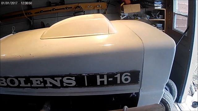 tiller mounted on H 16 Bolens and paint смотреть онлайн