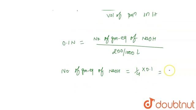 The weight of pure NaOH required to prepare 250 cm^(3) of 0.1N solution is | 12 | SOLUTIONS | ... смотреть онлайн