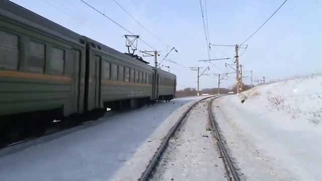 Электропоезд ЭР2-1286 перегон Богатищево - Узуново смотреть онлайн