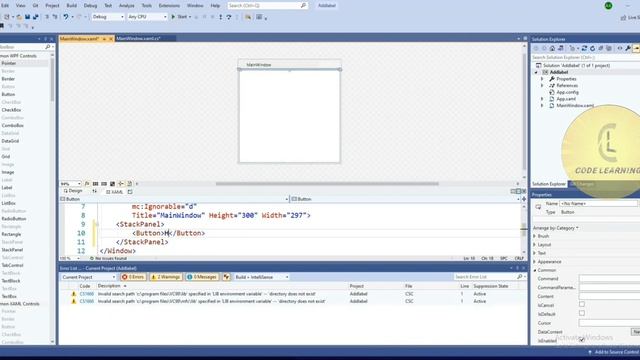 WPF | Add Button | CodeLearning смотреть онлайн