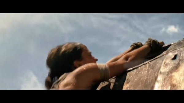 Самолет над водопадом ⁄ Tomb Raider Лара Крофт 2018