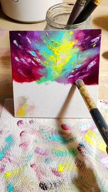 В миллиарде лет от Земли #галактика #starwars #вселенная #живописьмаслом #космос #рисование смотреть онлайн