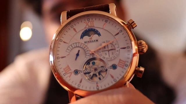 Reloj Automático Binssaw caballero marrón смотреть онлайн