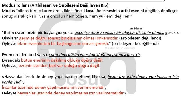 Modus Ponens ve Modus Tollens - Klasik Mantık Özet Ders смотреть онлайн