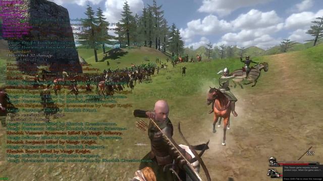 Mount And Blade : Warband On Linux - 200 VS 200 Battle & Benchmark смотреть онлайн