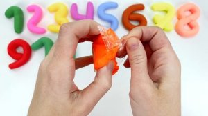 Изучаем цифры от 1 до 20 с помощью лепки из воздушного пластилина