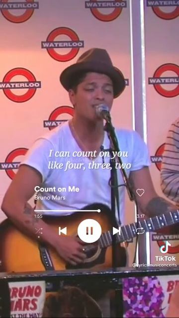 Count on me by: Bruno Mars смотреть онлайн