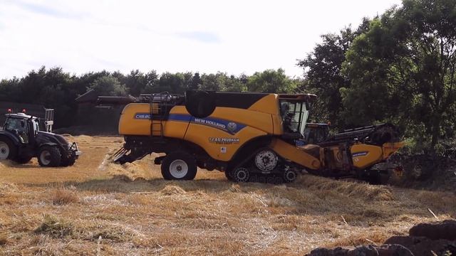 Harvest '21. New Holland CX 8.80 on tracks at work in the Pennines. смотреть онлайн