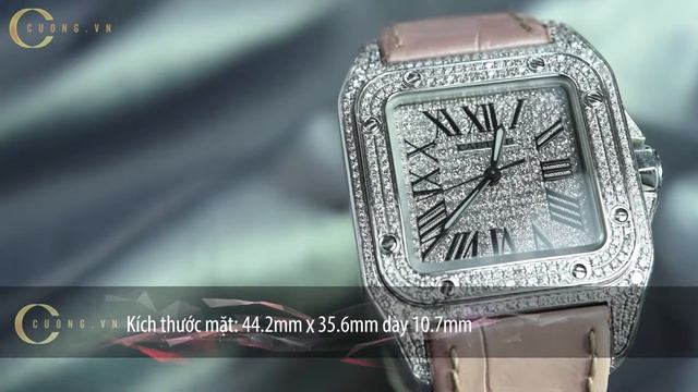Giới thiệu đồng hồ | Cartier Santos 100 Diamond смотреть онлайн