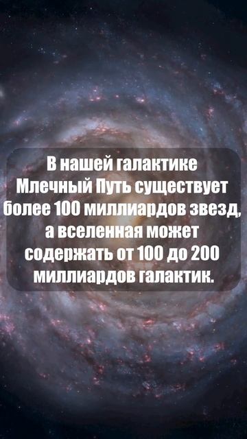 В галактике Млечный Путь существует более 100 миллиардов звезд #shorts смотреть онлайн