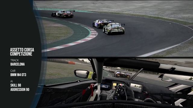 Learning Assetto Corsa Competizione - 15 Minute practice race against AI смотреть онлайн