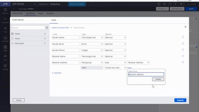 Pega 8.4 Tutorials - Video 2 - Flower Shop: Data Pages & Embedded Data Pages To  Collect Data