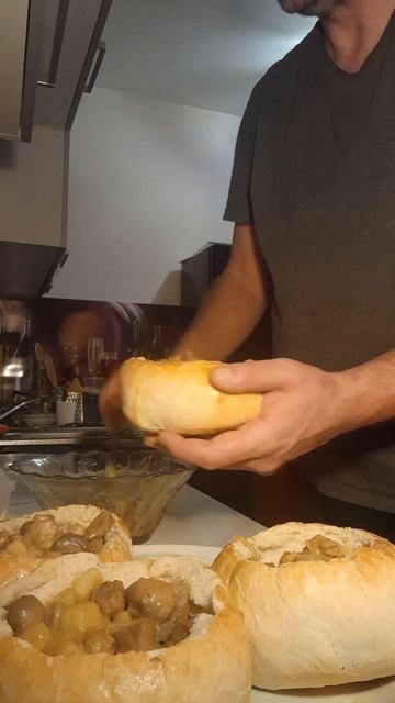 Кавказский дом. # Булочки с грибной начинкой #