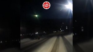 Падение метеорита в краснодарском крае засняли очевидцы