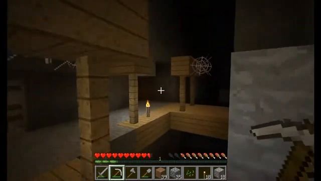 Let's Play по MineCraft "Часть 2" Идём в заброшенную шахту (1часть) смотреть онлайн