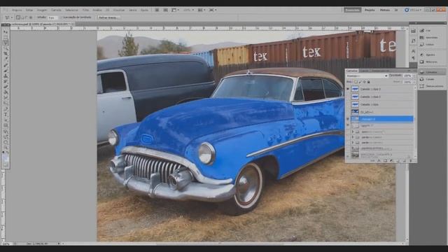 SpeedArt - Old Buick Transformation - Virtual Tuning (Photoshop CS5) смотреть онлайн