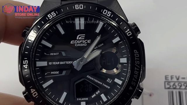 How to set up the Alarm on Casio EDIFICE EFV-C110DC смотреть онлайн
