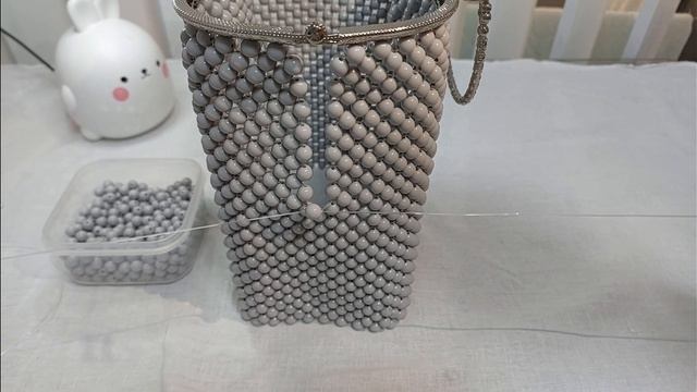 Сумка из бусин на фермуаре,мини-блог!