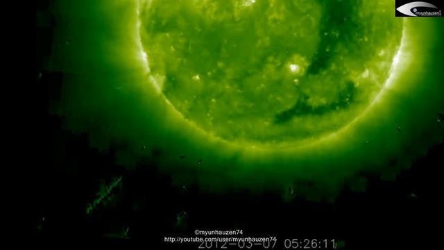 UFO near the Sun - Review of Activity for March 7, 2012.(HQ) смотреть онлайн