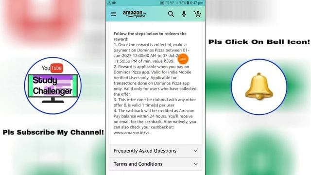 Amazon Pay Domino's Cash Back Offer | June,2022 | Get Flat ₹50/- Cash Back | Amazon Offer Today смотреть онлайн