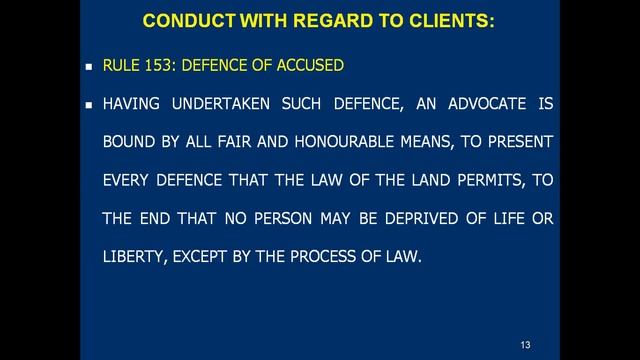 2. CANONS OF PROFESSIONAL CONDUCT AND ETIQUETTE OF ADVOCATES: CONDUCT WITH REGARD TO CLIENTS смотреть онлайн