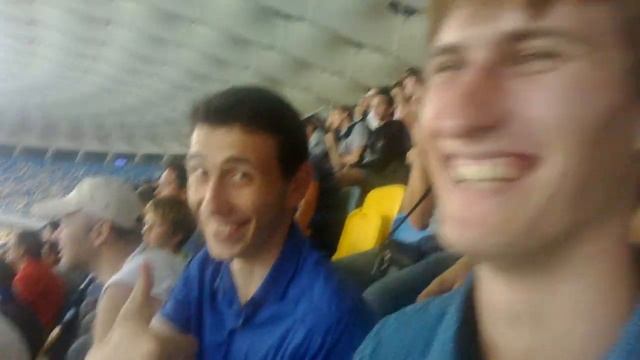 Лучший мотиватор - Объединенный турнир 30.06.13 (веселый болельщик на трибунах)