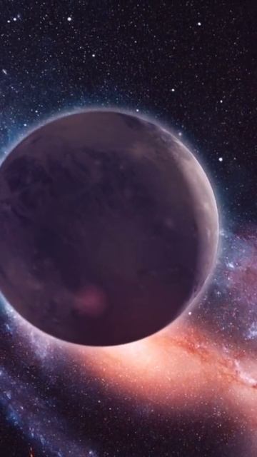 Lonely planet (not a planet) Pluto with milky way background смотреть онлайн