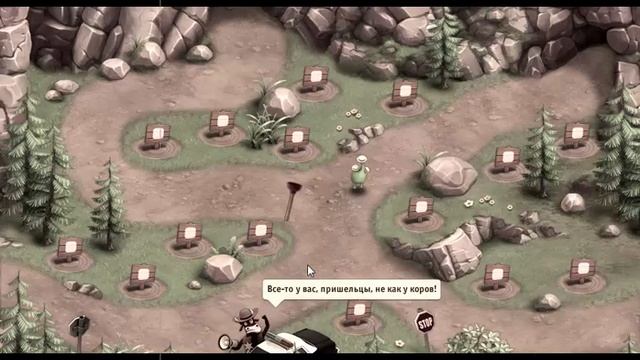 Прохождение: Коровы против пришельцев. Уровень 6 и 7. Нормальный (3 звезды)