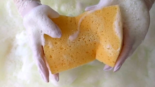 asmr | 🎉 300+ subscribers 🎉 | 🍋🤍 recycled green mix + detergent paste + car sponge + spongebobs 🍀♻ смотреть онлайн
