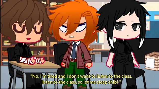 Leave my class right now. || gacha neon || BSD || School AU ||Soukoku + Akutagawa || Inspired смотреть онлайн