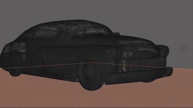 1949 Mercury Eight Coupe 3D Model смотреть онлайн