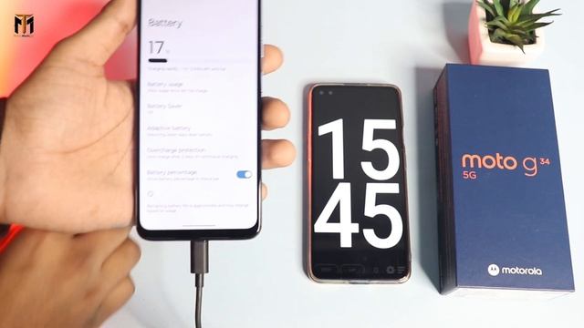Moto G34 5G Charging Test With Box Charger ⚡20W | Heat Test 🔥