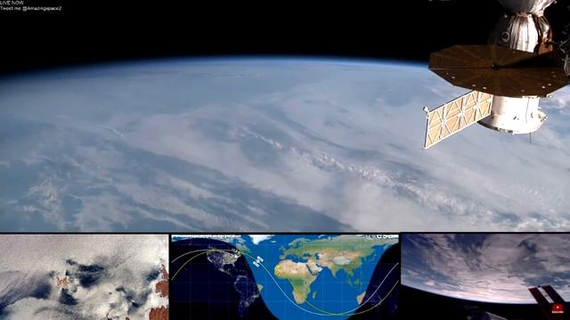 Земля из Космоса. Фрагмент стрима с МКС смотреть онлайн