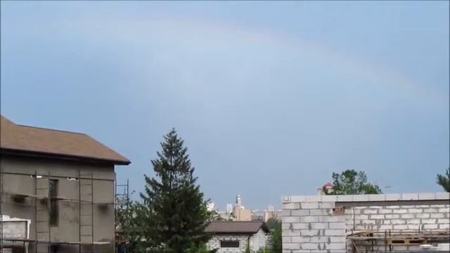Радуга над центром Харькова 28 мая 2014 года Rainbow Kharkov смотреть онлайн