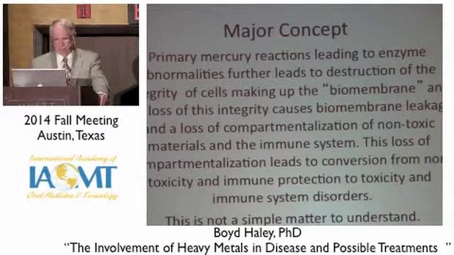 Boyd Haley, PhD, MIAOMT