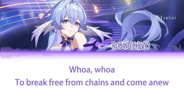 Hope Is the Thing With Feathers - HOYO-MiX | Robin Chevy | Official English Lyrics Full HSR смотреть онлайн