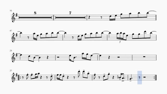 Maputo by Marcus Miller. Minus for alto sax смотреть онлайн