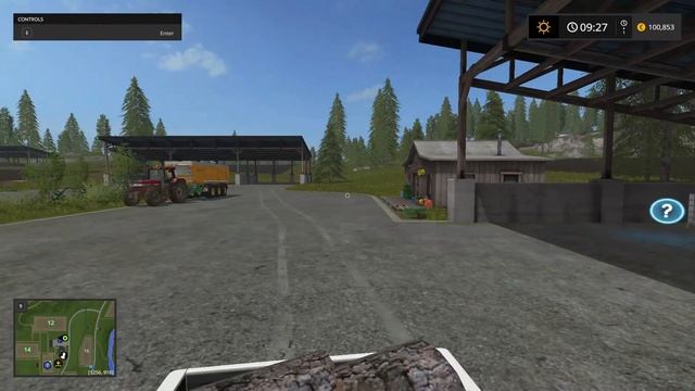 Farming Simulator 17 - Cutting tree whit chainsaw смотреть онлайн